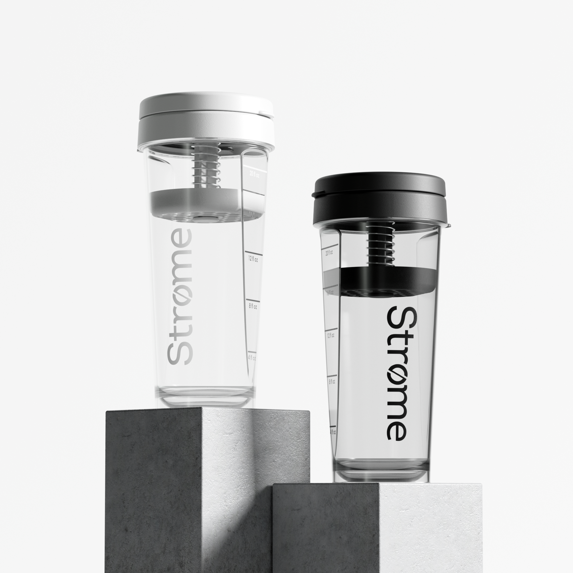 Black and white Stromeshakers
